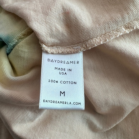 Daydreamer Rainbow Tie Dye Cropped Long Sleeve Tee size M - Picture 4 of 7